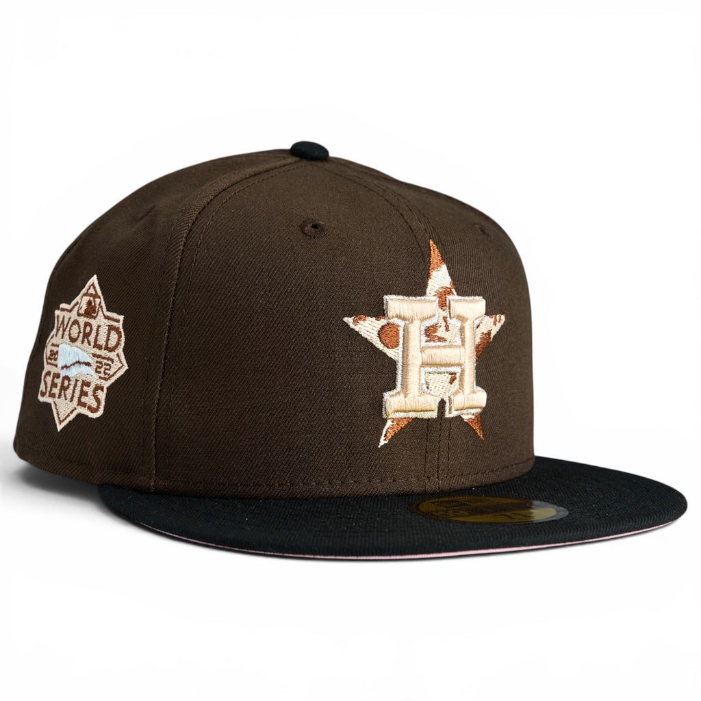 Houston Astros 🥛🍫 CHOCOLATE MILK 🍫🥛 New Era 59Fifty Fitted Hat - Walnut / Black