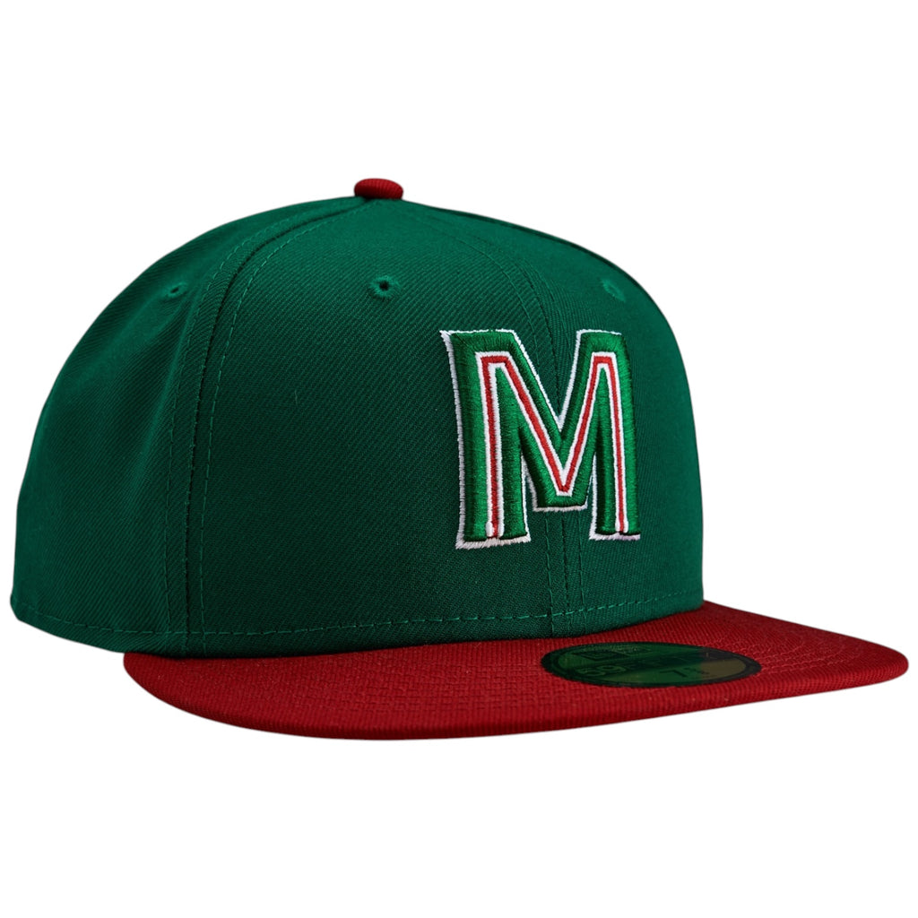Mexico Baseball WBC New Era 59FIFTY Fitted Hat - Green / Red