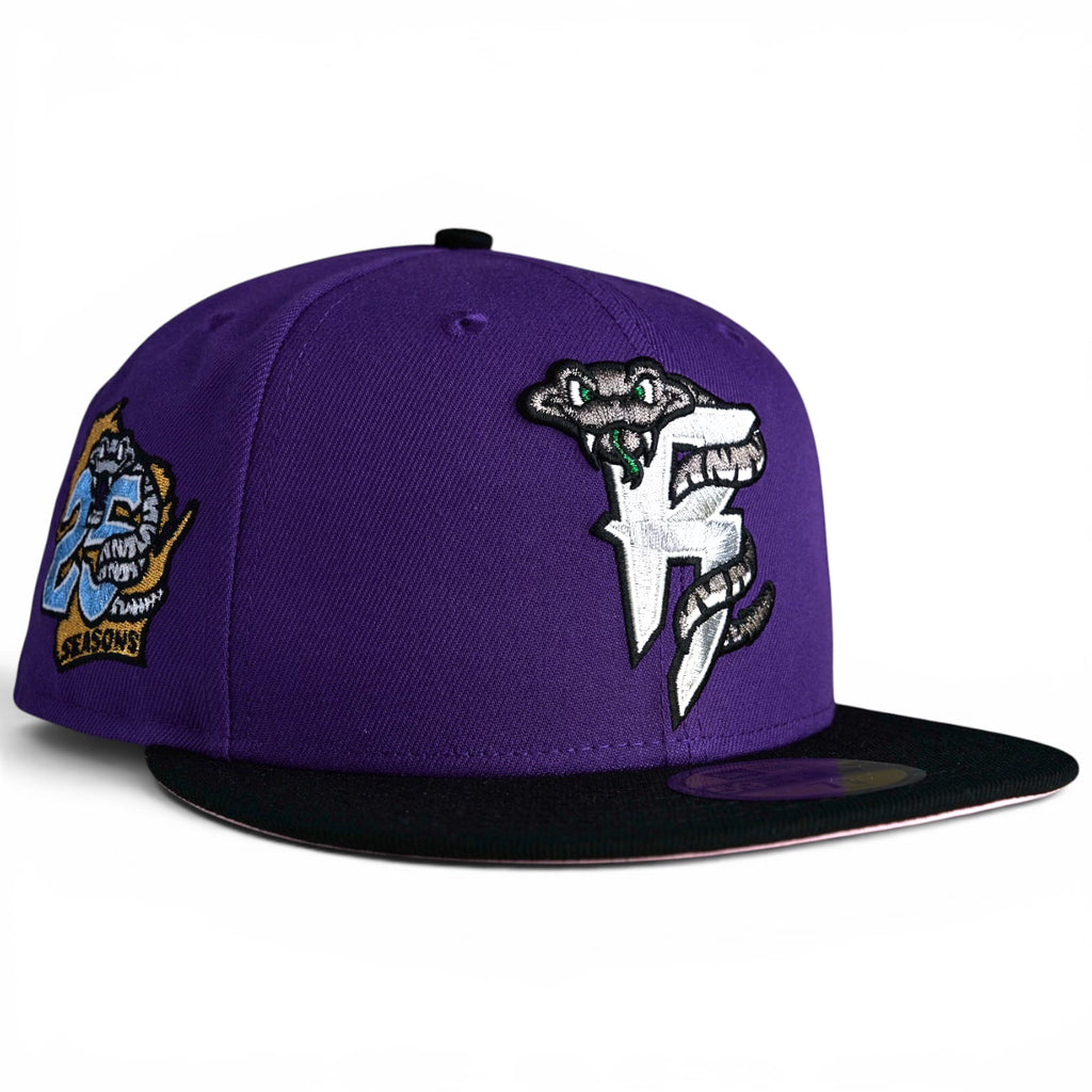 Wisconsin Timber Rattlers 🐍 THE VIPER 🐍 New Era 59Fifty Fitted Hat - Purple / Black