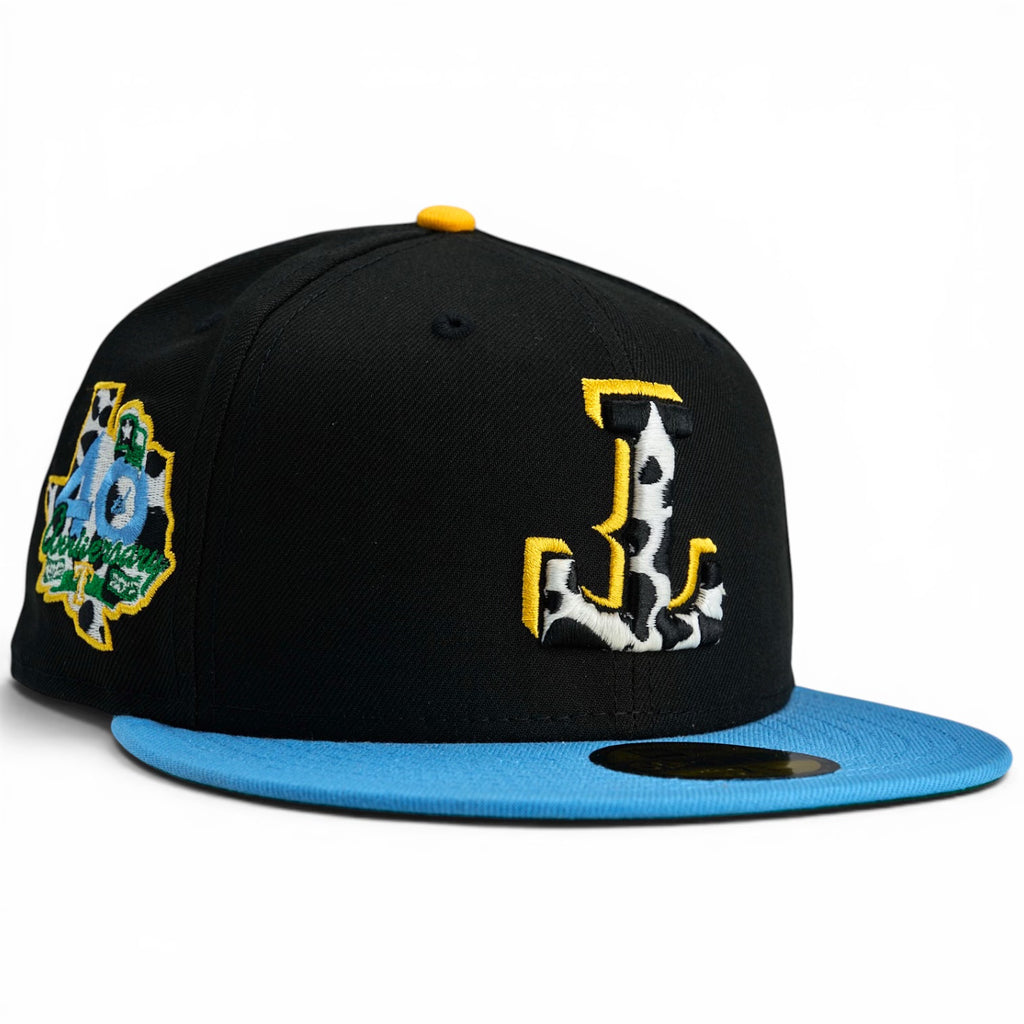 Texas Rangers “Chunky Dunks” Texas Takeover New Era 59Fifty Fitted Hat - Black / Sky Blue