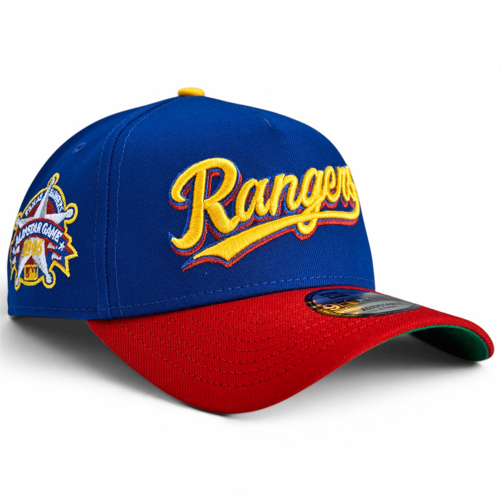 Texas Rangers “Pluckers” New Era 9Forty A Frame Snapback - Royal / Red