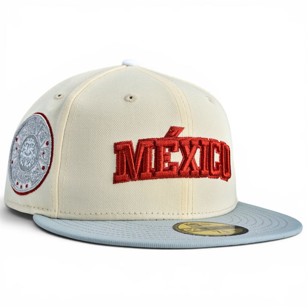 Mexico New Era 59Fifty Fitted Hat - Chrome White / Grey