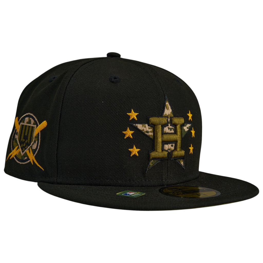 Houston Astros 2024 On-Field Armed Forces Day New Era 59Fifty Fitted Hat - Black