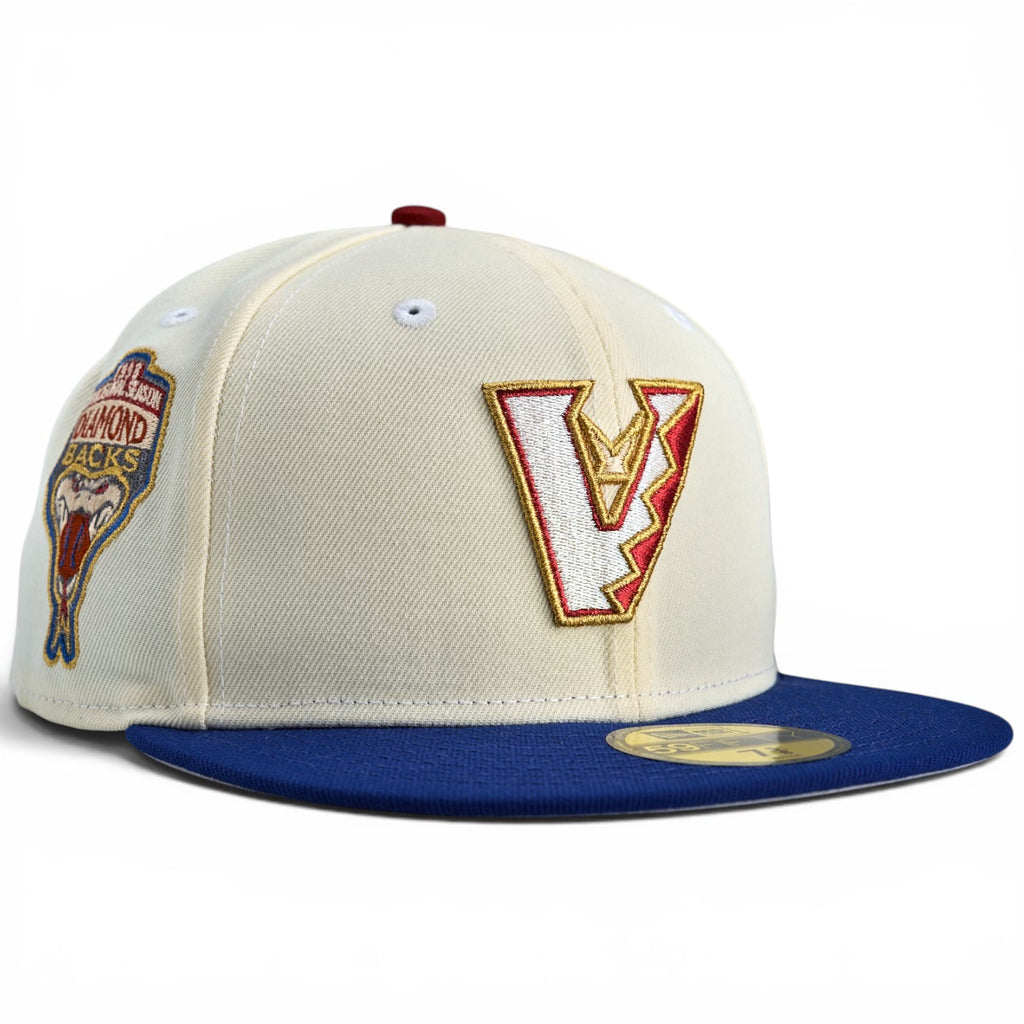 Arizona Diamondbacks 🔥 SSG VEGETA 🔥 New Era 59Fifty Fitted hat - Chrome White / Royal
