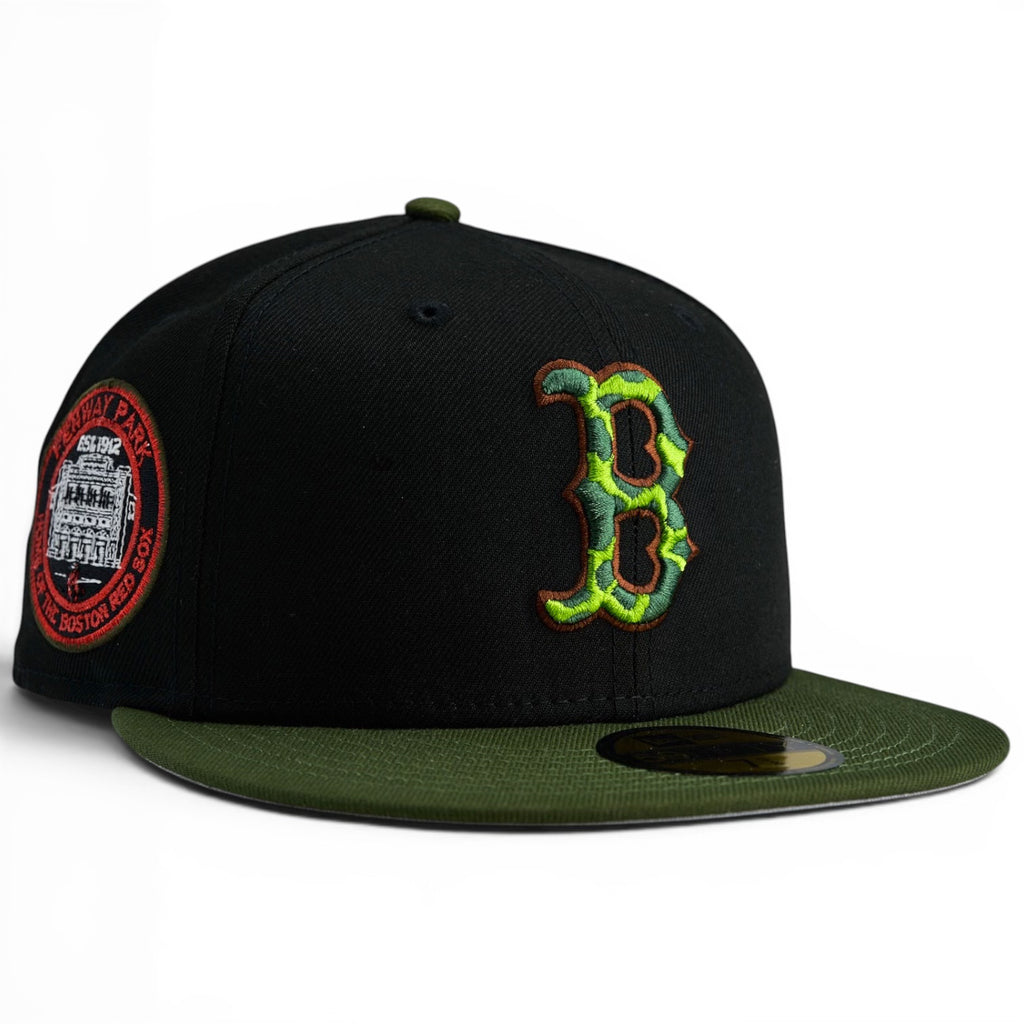 Boston Red Sox New Era 59Fifty Fitted hat - Black / Olive