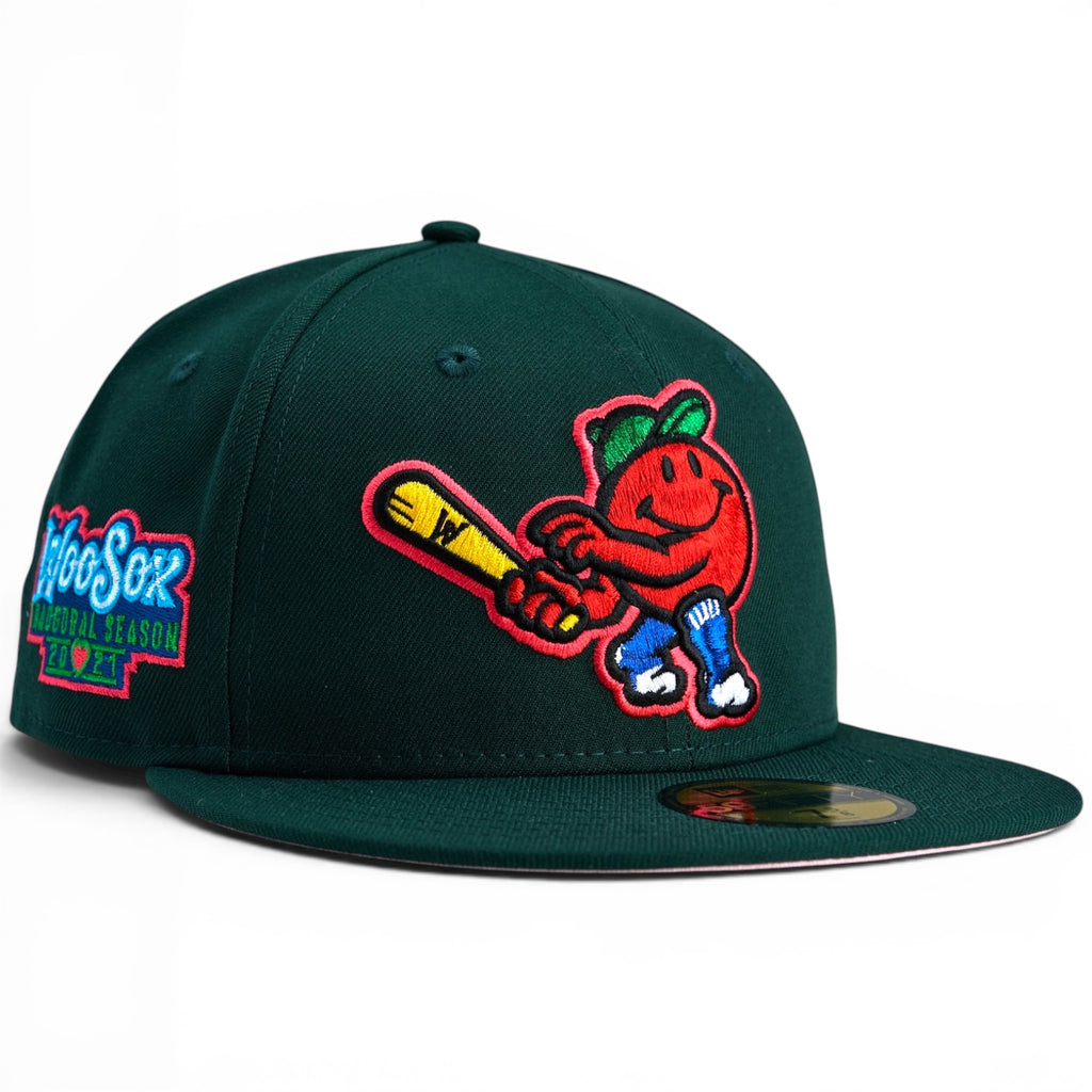 Worcester Woo Aid 🍉 WATERMELON WOO AID 🍉  New Era 59Fifty Fitted Hat - Dark Green