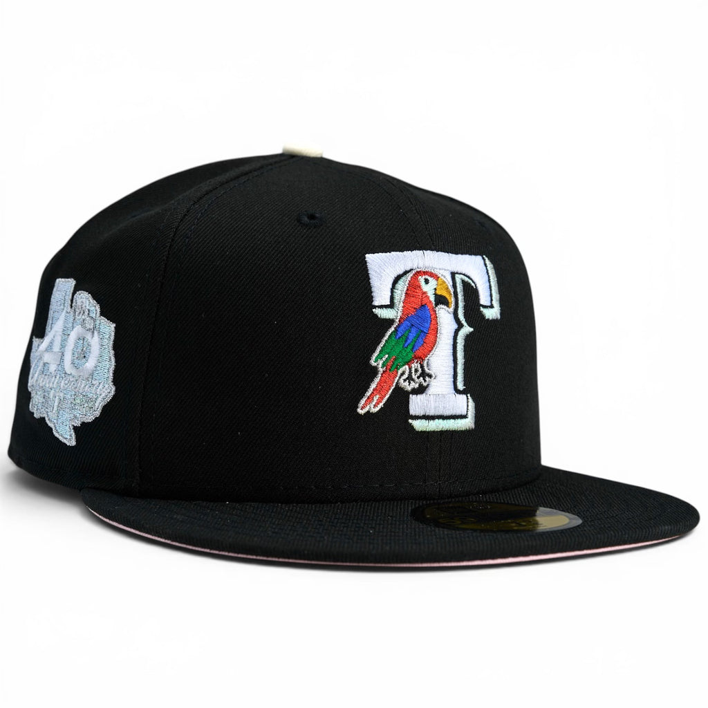 Texas Rangers 🦜 PERICO 2.0 🦜 New Era 59Fifty Fitted Hat - Black