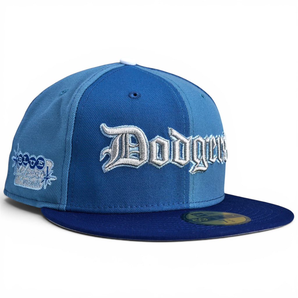 Los Angeles Dodgers ☁️ ITFDB ☁️ New Era 59Fifty Fitted Hat - Indigo & Seashore Pinwheel / Royal