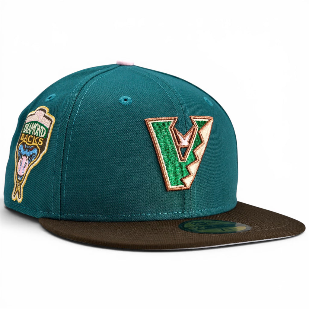 Arizona Diamondbacks 🍃 SOLARBEAM 🍃 New Era 59Fifty Fitted Hat - Green / Walnut