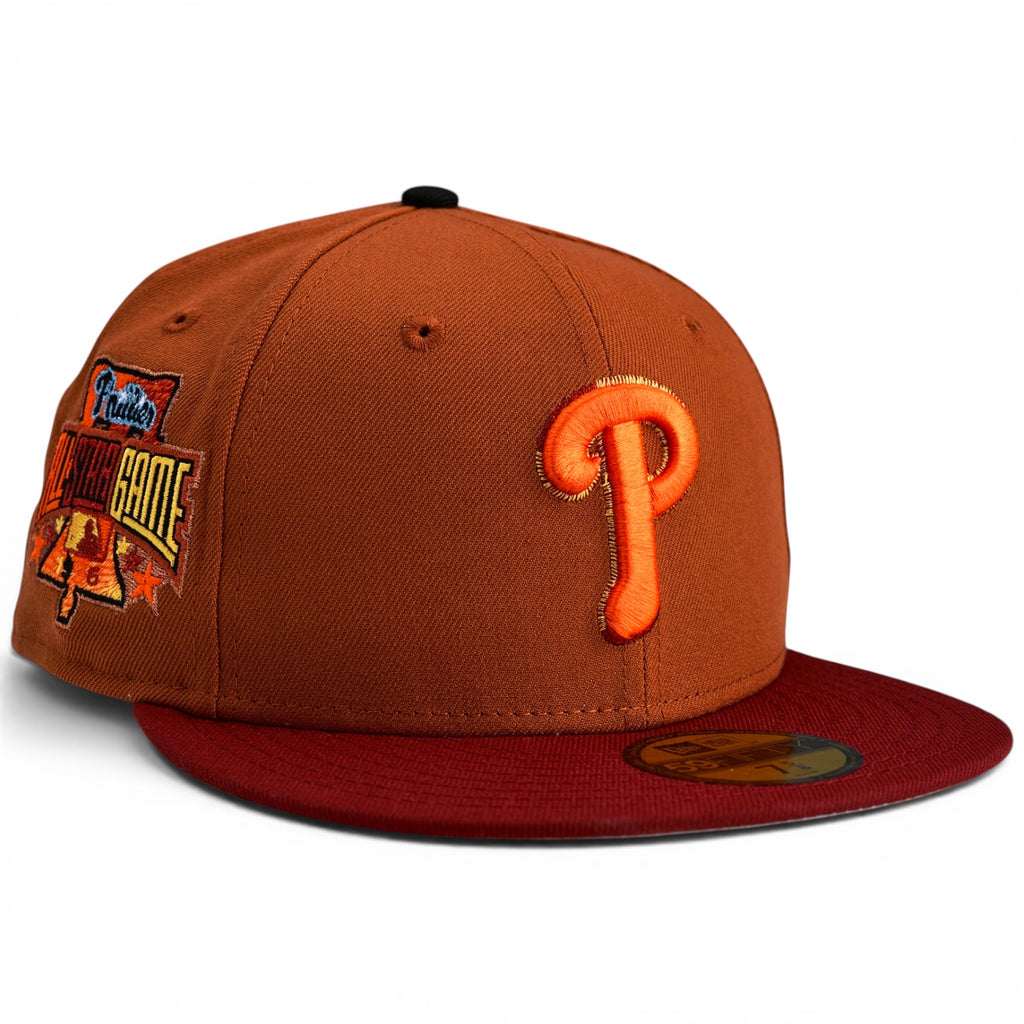 Philadelphia Phillies "ACE" New Era 59Fifity Fitted Hat - Burnt Orange / Brick Red