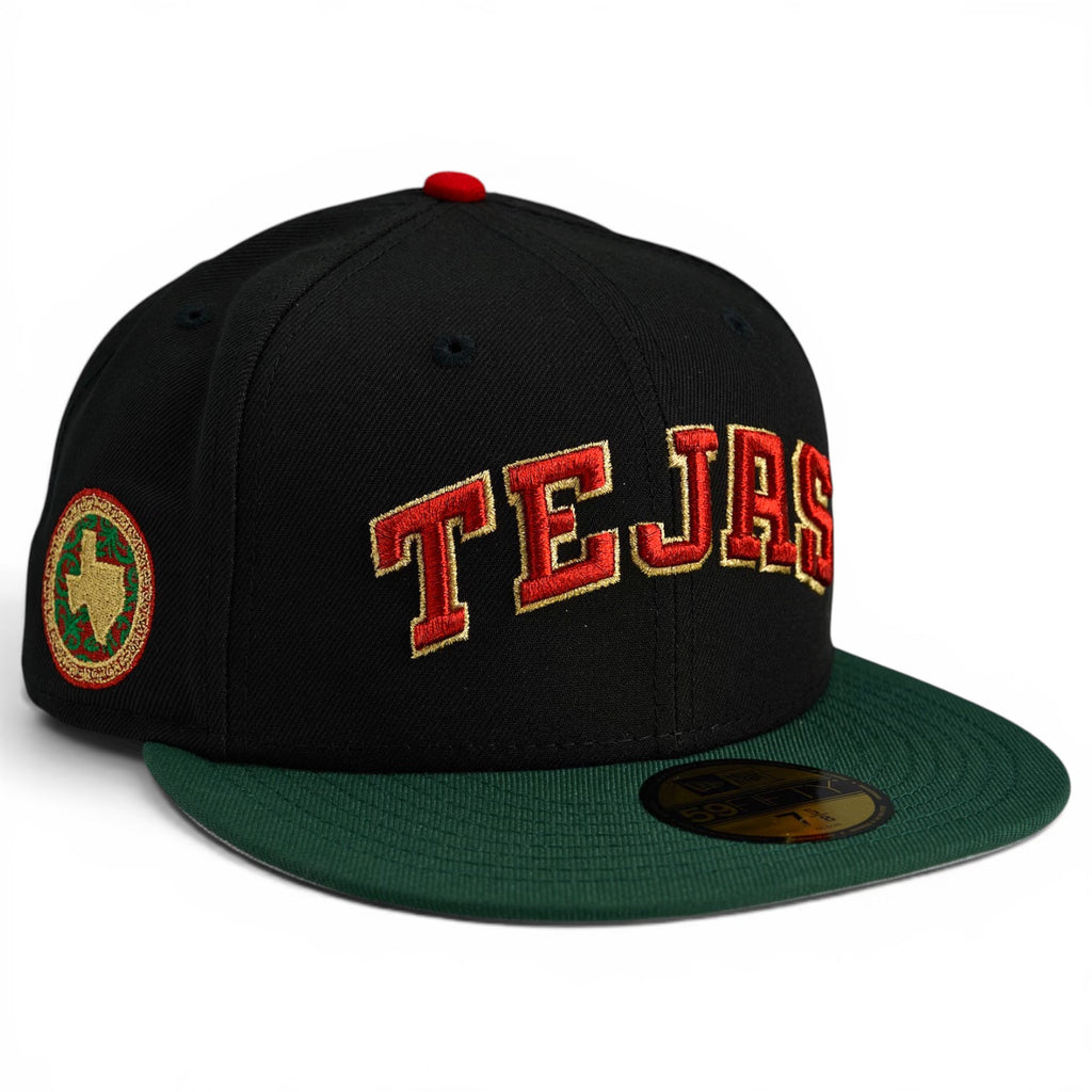 Texas Rangers 🇲🇽 ORGULLO DEL TRI 🇲🇽 New Era 59Fifty Fitted Hat - Black / Dark Green