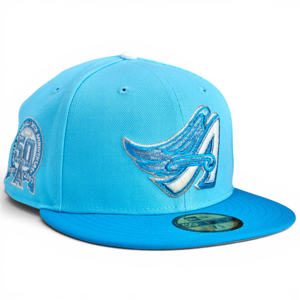 Anaheim Angels 🕊️ ARTICUNO 🕊️New Era 59Fifty Fitted Hat - Doscientos Blue / Blue Fanatic