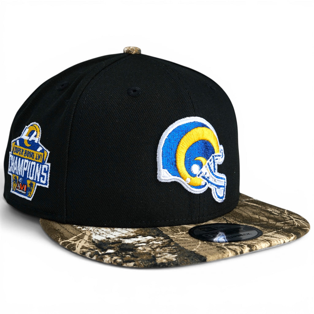 Los Angeles Rams New Era 9Fifty Snapback - Black / Woodland Camo