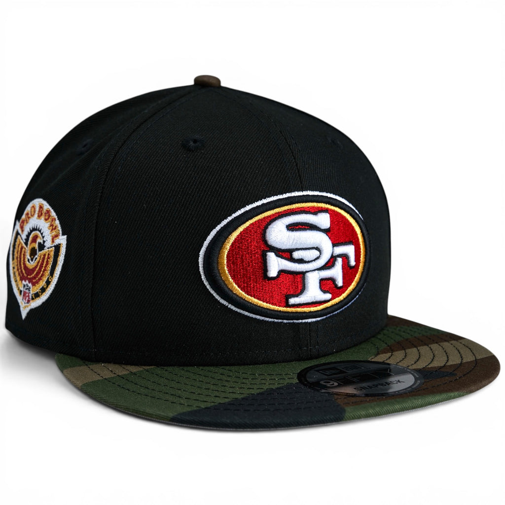 San Francisco 49ers New Era 9Fifty Snapback - Black / Woodland Camo