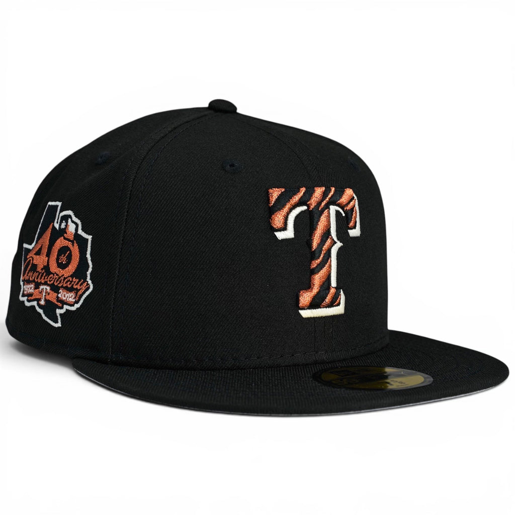Texas Rangers 🐅 LOS TIGRES DEL NORTE 🐅 New Era 59Fifty Fitted Hat - Black