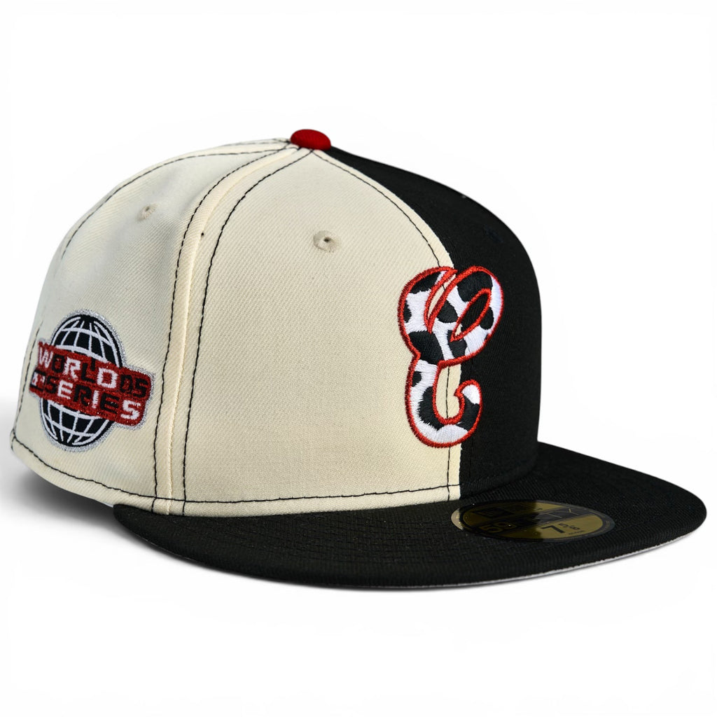 Chicago White Sox 🐾 DE VILLE 🐾 New Era 59Fifty Fitted Hat - Chrome White / Black