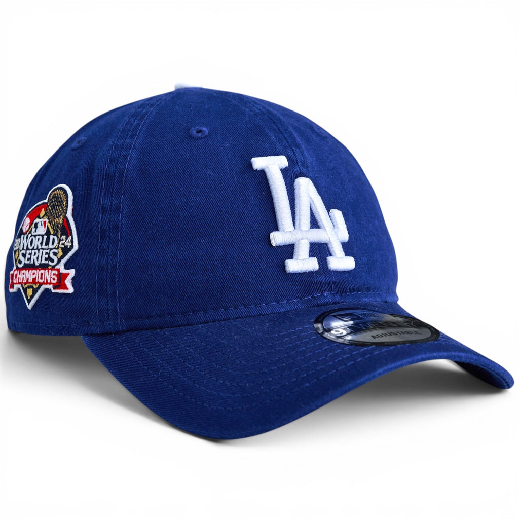 Los Angeles Dodgers 2024 World Series Champions New Era 9Twenty Core Classic Adjustable Strapback Hat - Royal