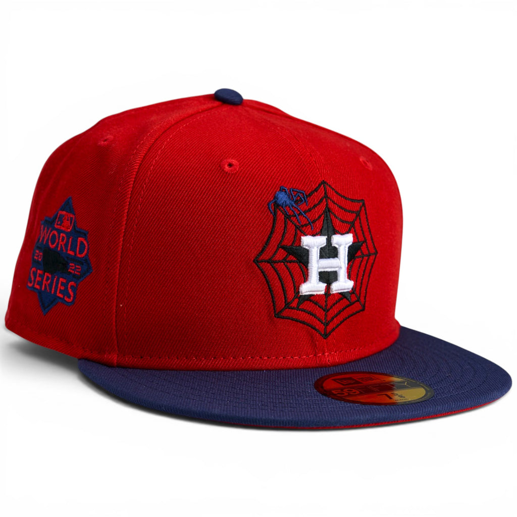 Houston Astros 🕷️🕸️ CLUTCH CITY CRAWLERS 🕸️🕷️ New Era 59Fifty Fitted Hat - Red / Navy