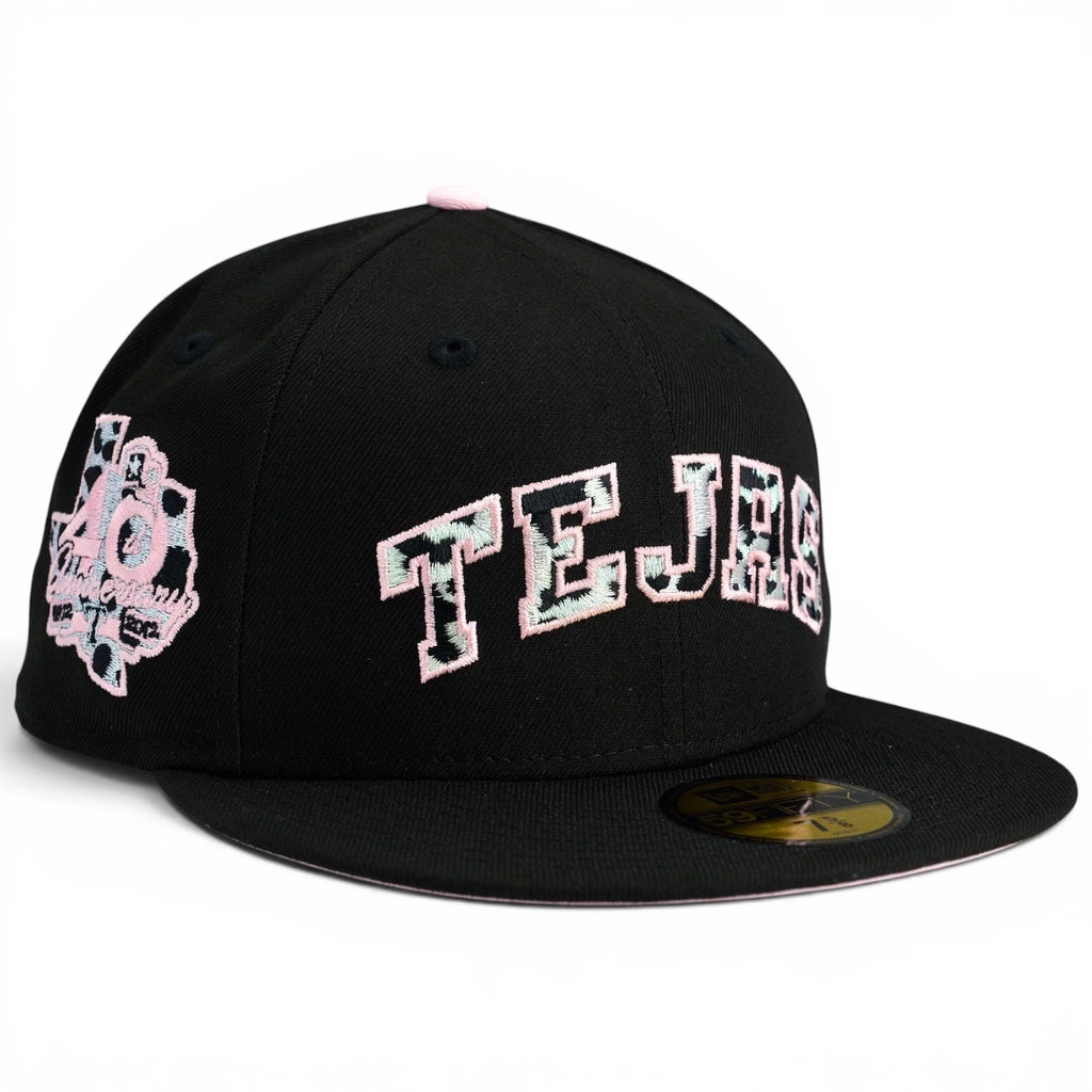 Texas Rangers 💃 LA  REINA 💃 New Era 59Fifty Fitted hat - Black