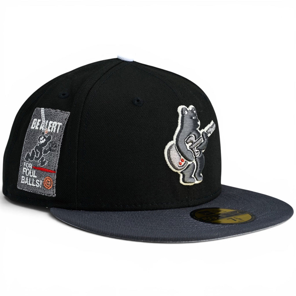 Chicago Cubs 💀 CASTLE & SKULL 💀 New Era 59Fifty Fitted hat - Black / Graphite