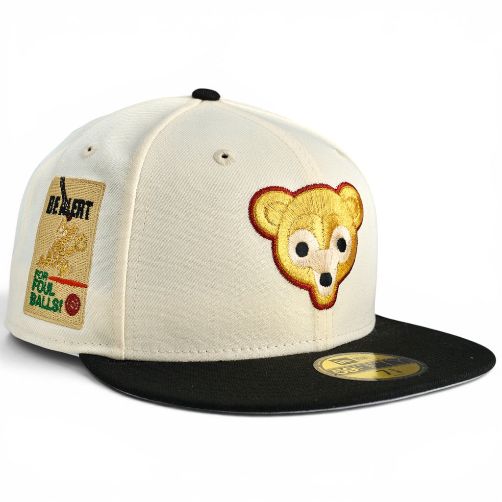 Chicago Cubs "HARIBO" New Era 59FIfty Fitted Hat - Chrome White / Black