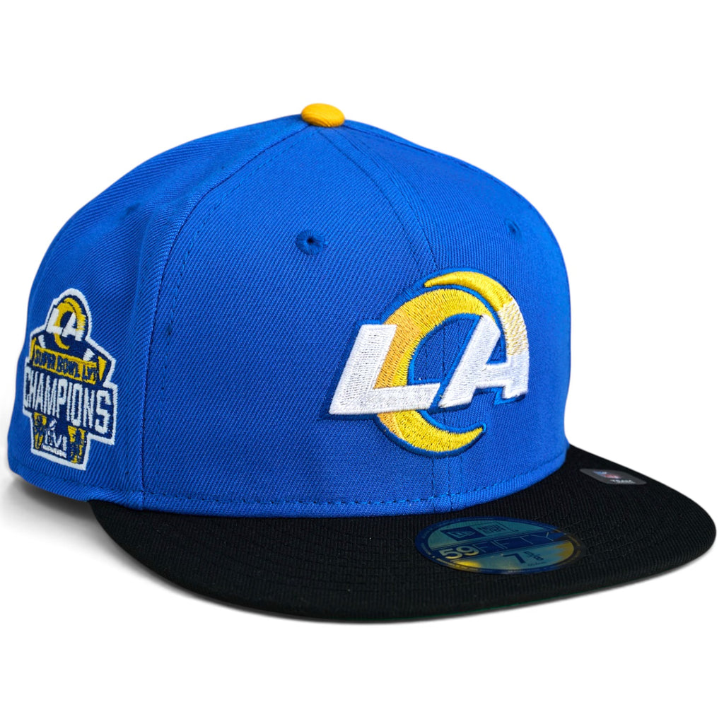 Los Angeles Rams “WHOSE HOUSE” New Era 59Fifty Fitted Hat - Blue / Black