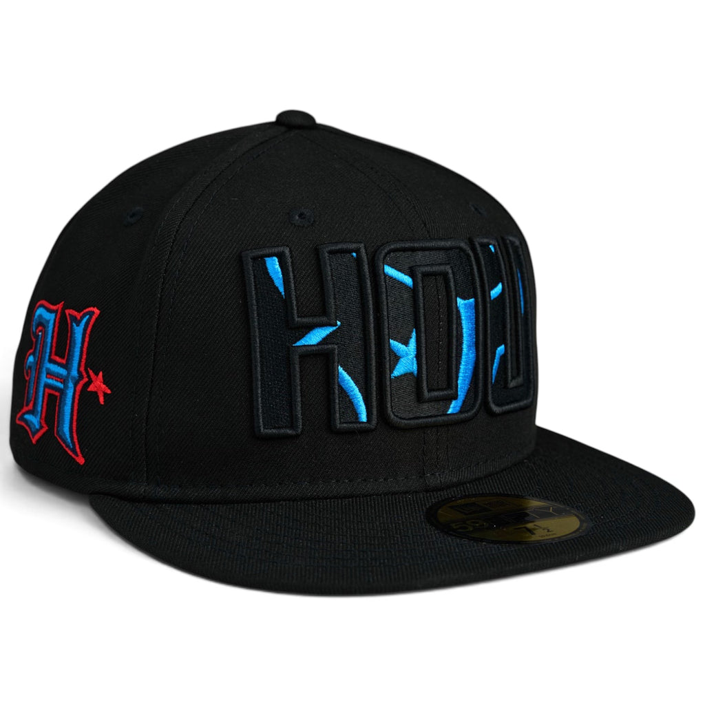 Houston Texans “HOUSTON RAISE HELL” New Era 59Fifty Fitted Hat - Black