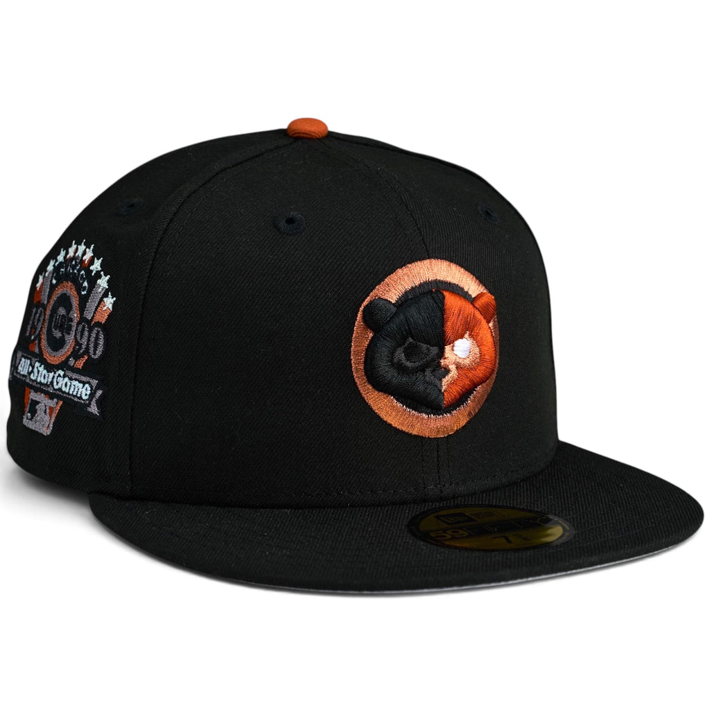 Chicago Cubs ☠️ DEATH STROKE ☠️ New Era 59Fifty Fitted hat - Black