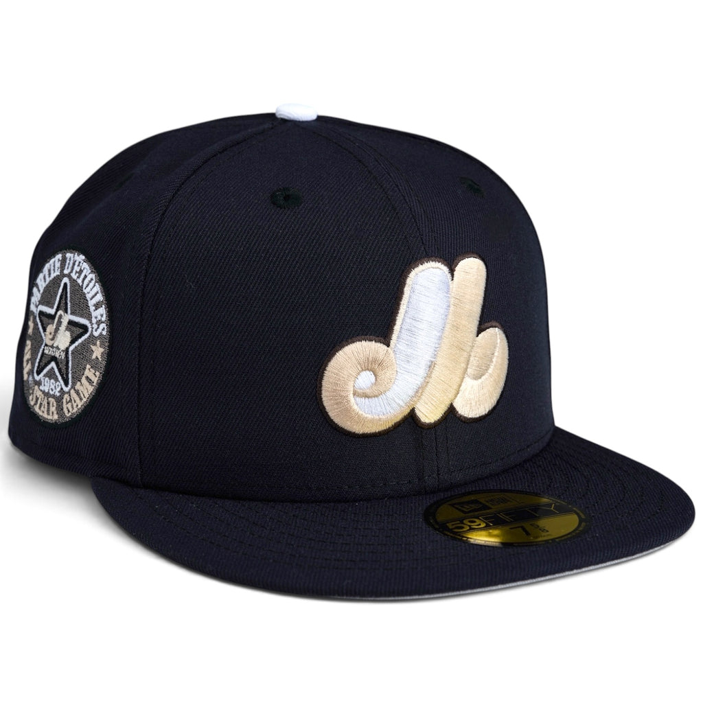 Montreal Expos "MICHAEL" New Era 59fifty Fitted Hat - Navy
