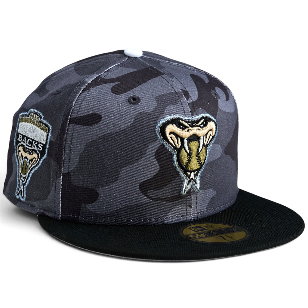 Arizona Diamondbacks 🐍🥷 SOLID DBACKS 🐍🥷New Era 59FIfty Fitted Hat - Urban Camo / Black