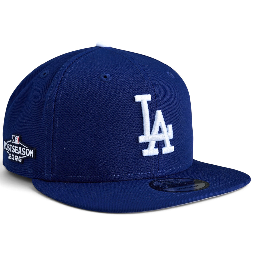 Los Angeles Dodgers 2026 Postseason Side Patch New Era 9Fifty Snapback Hat - Dark Royal