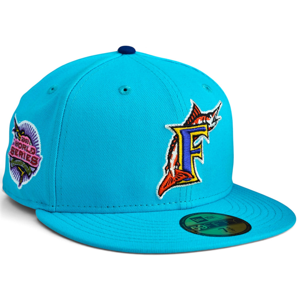 [MARLIN'S MARLINS] FLORIDA MARLINS BLUE 59FIFTY FINDING FITTEDS RAHNNI&FRANCO