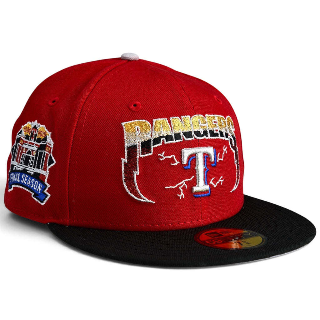 Texas Rangers "MEGA RANGER" New Era 59Fifty Fitted Hat - Red / Black