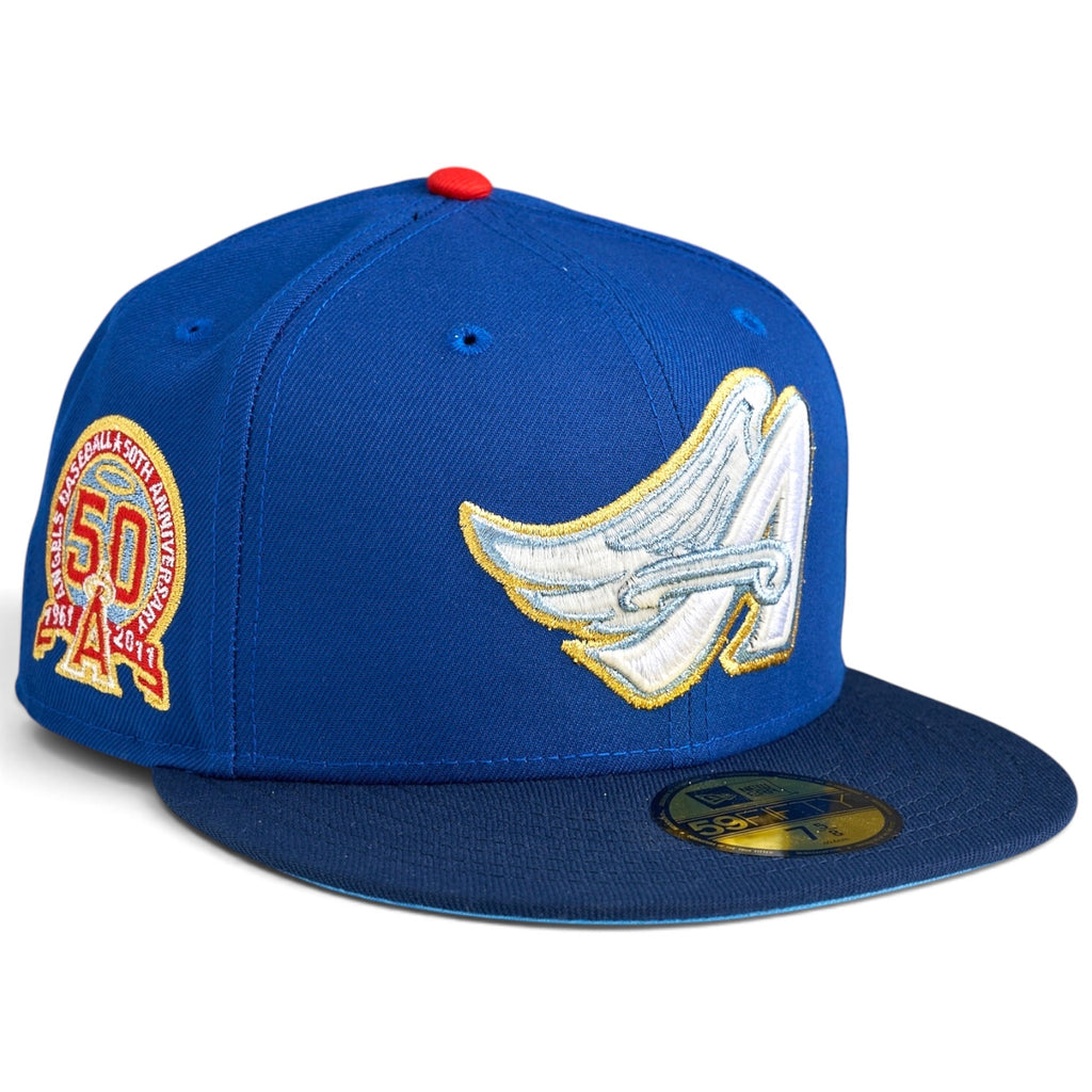 Anaheim Angels "ABUELITA" 🇵🇷EL RITMO DE LA ISLA 🇵🇷 New Era 59fifty Fitted Hat - Songbird / Oceanise