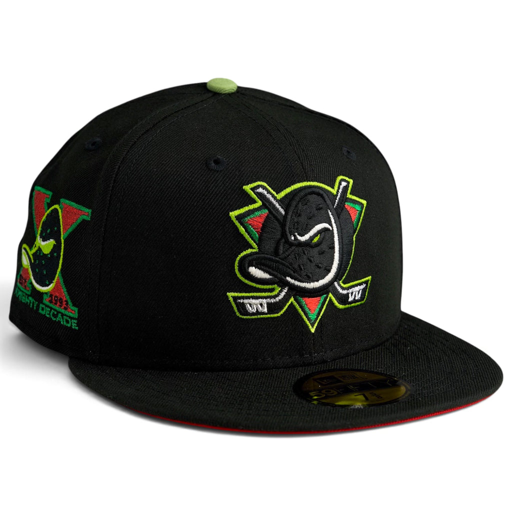 Anaheim Ducks “HELLQUACK” New Era 59Fifty Fitted Hat - Black