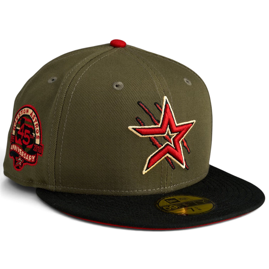 Houston Astros “FREDDIE” New Era 59Fifty Fitted Hat - Olive / Black