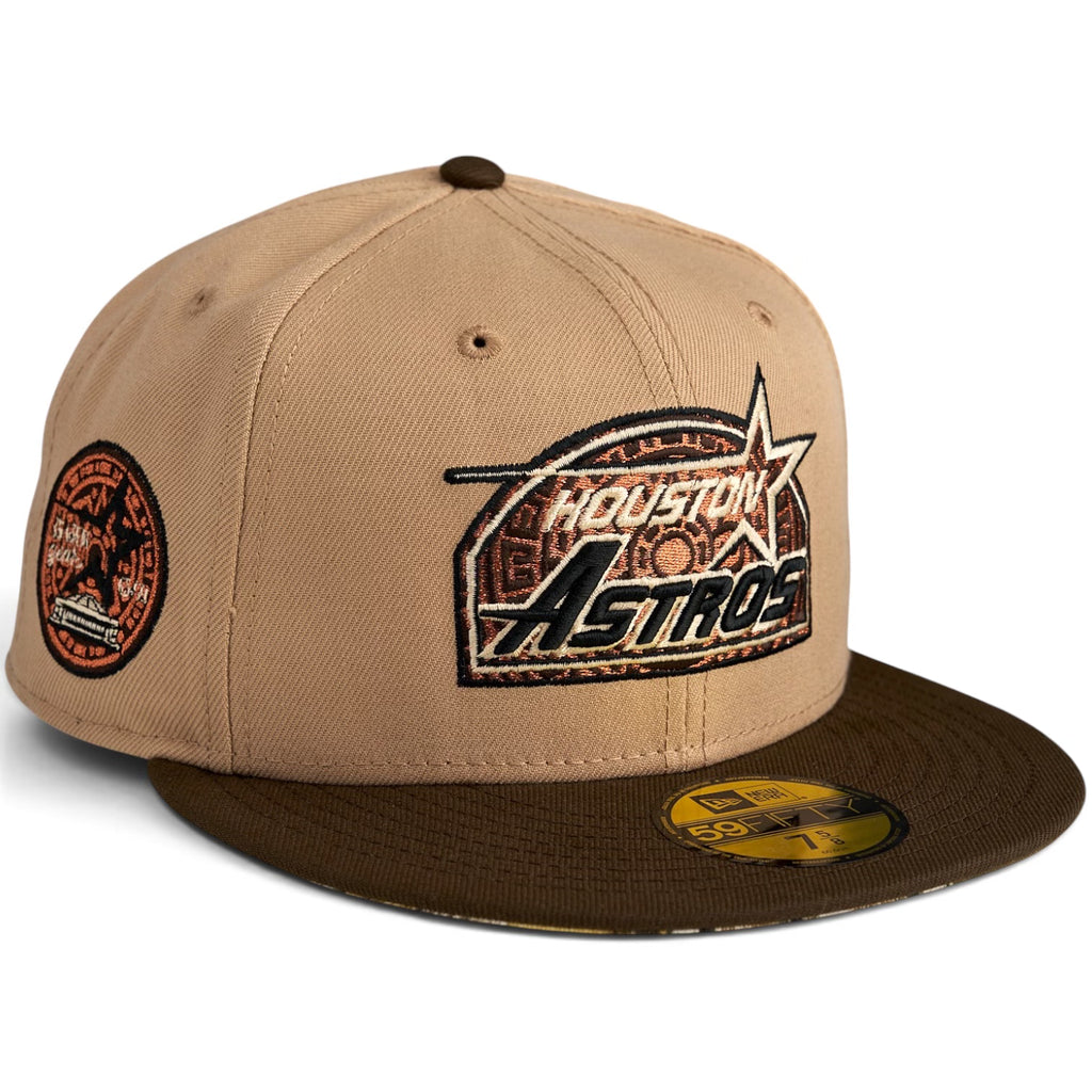Houston Astros "AZTEJAS" New Era 59Fifty Fitted Hat - Khakii/ Walnut