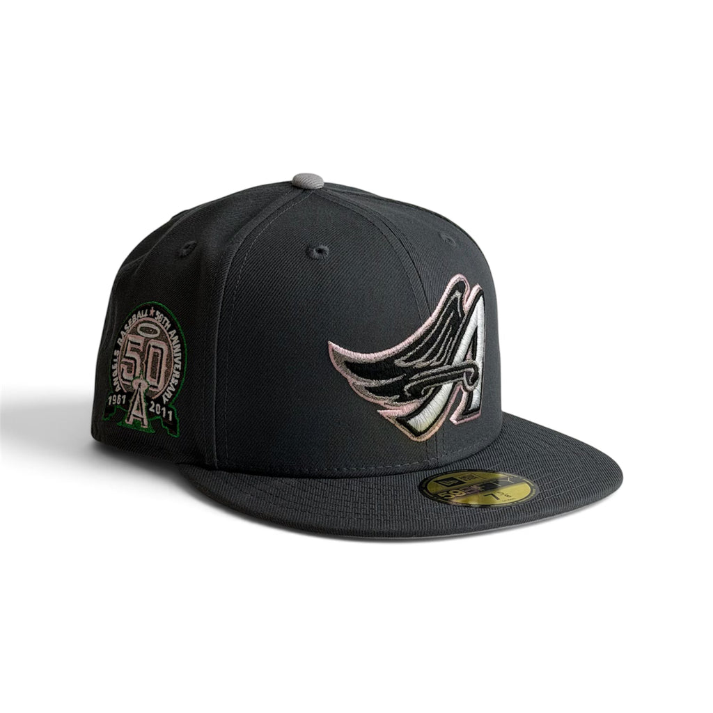 Anaheim Angels "$AD BOYZ II" New Era 59Fifty Fitted Hat - Graphite