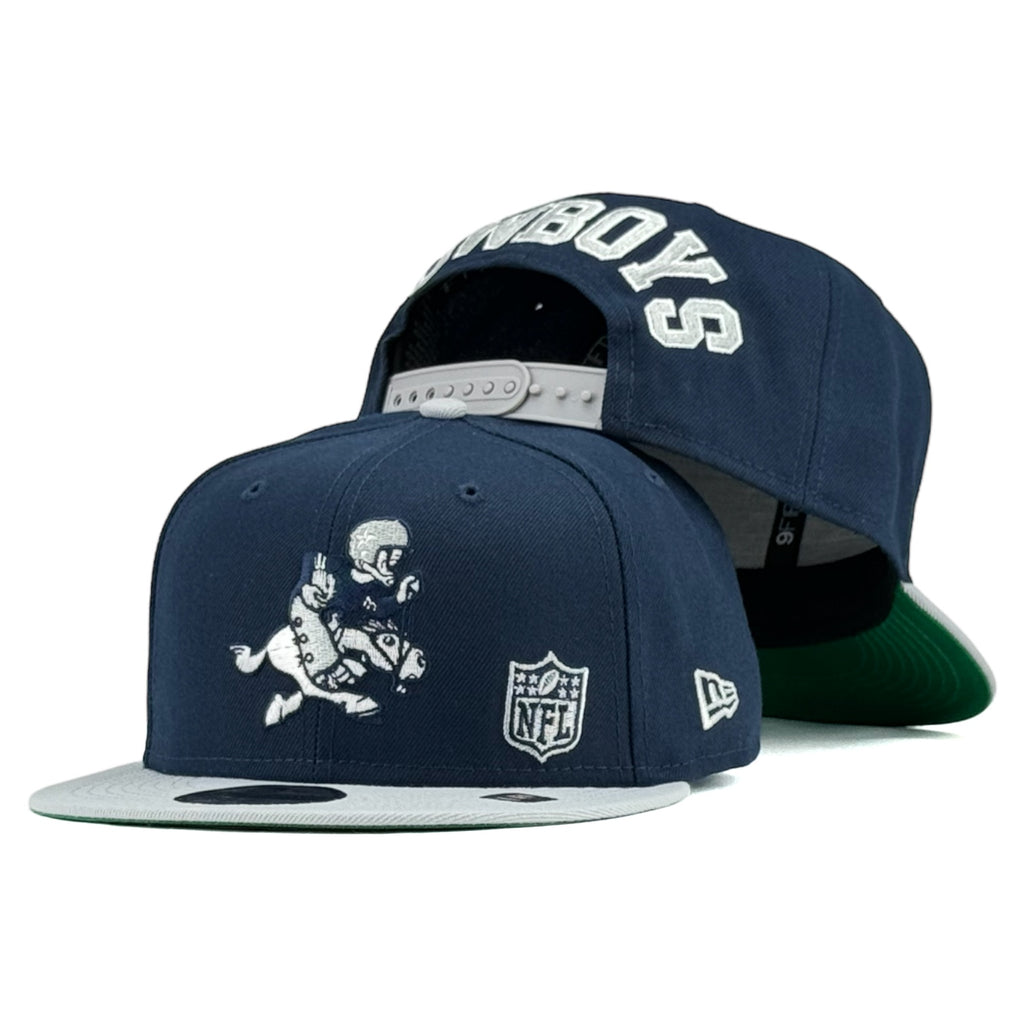 Dallas Cowboys Retro New Era 9Fifty Snapback - Navy/Grey