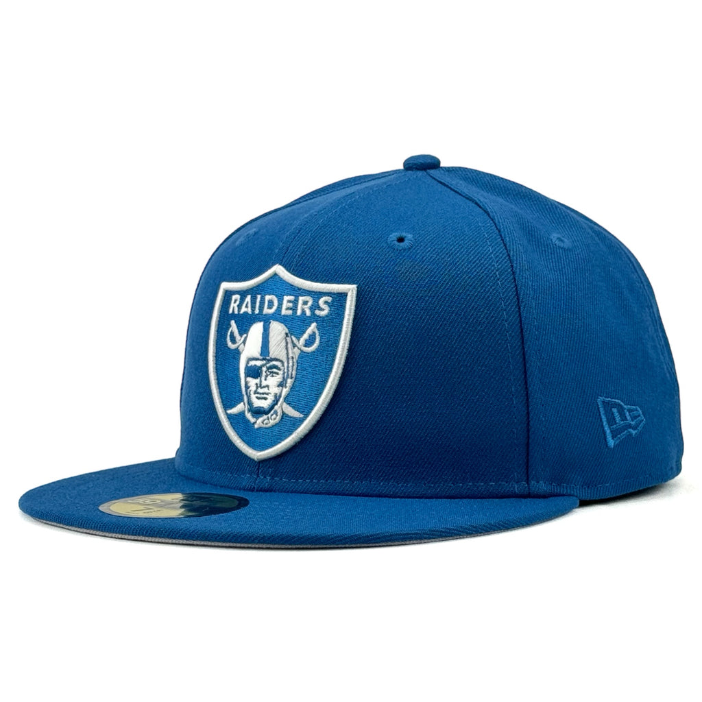 Las Vegas Raiders New Era 59Fifty Fitted Hat - Seashore Blue