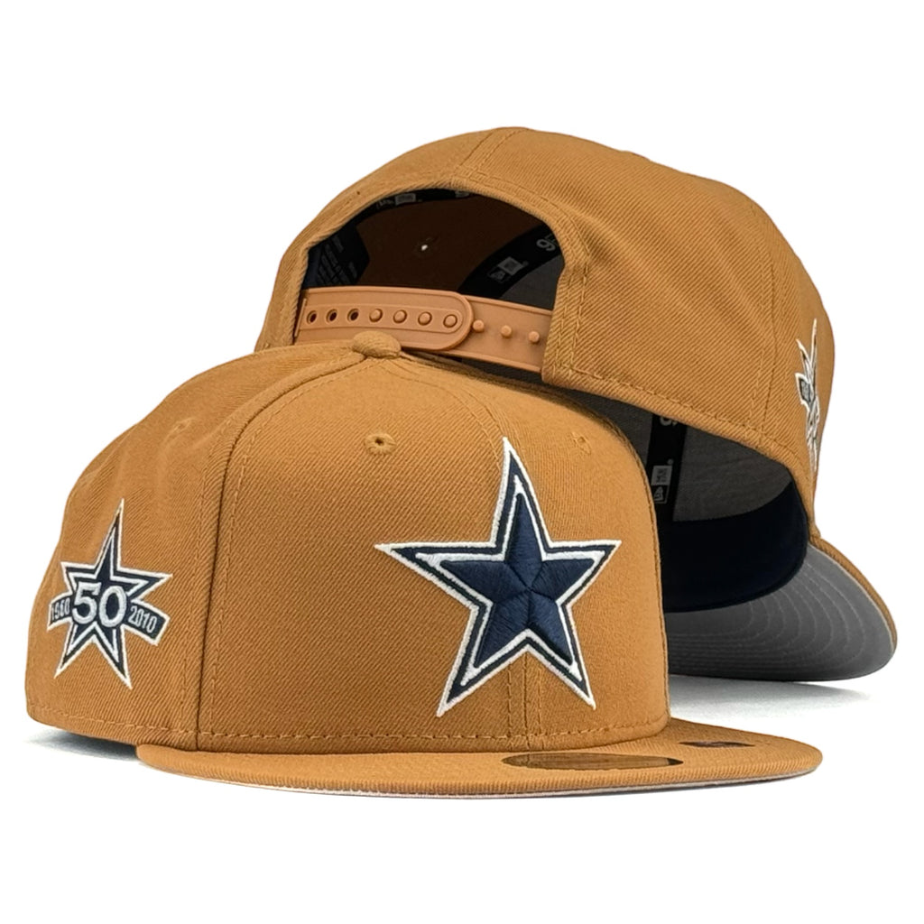 Dallas Cowboys 50th Anniversary Side Patch New Era 9Fifty Snapback - Toasted Peanut