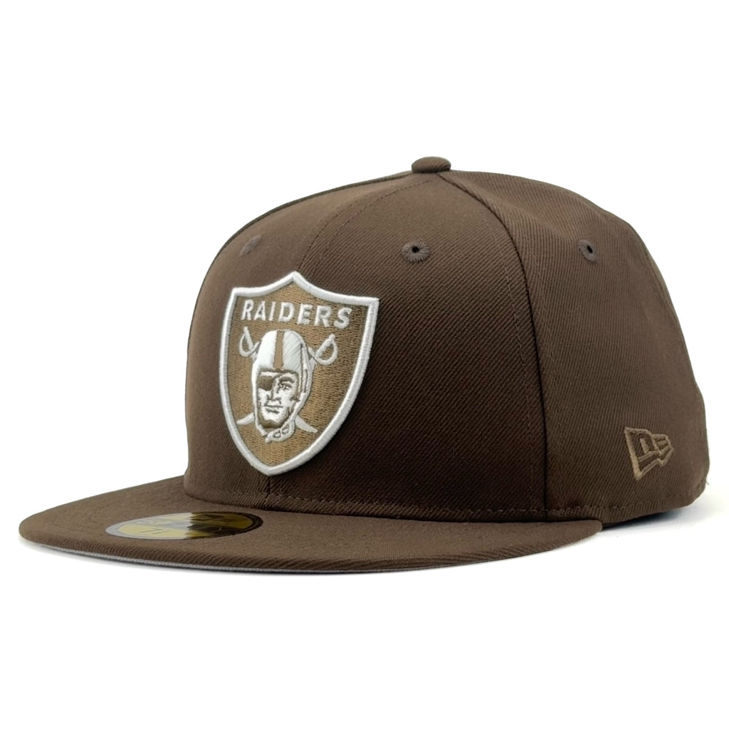 Las Vegas Raiders New Era 59Fifty Fitted Hat - Walnut