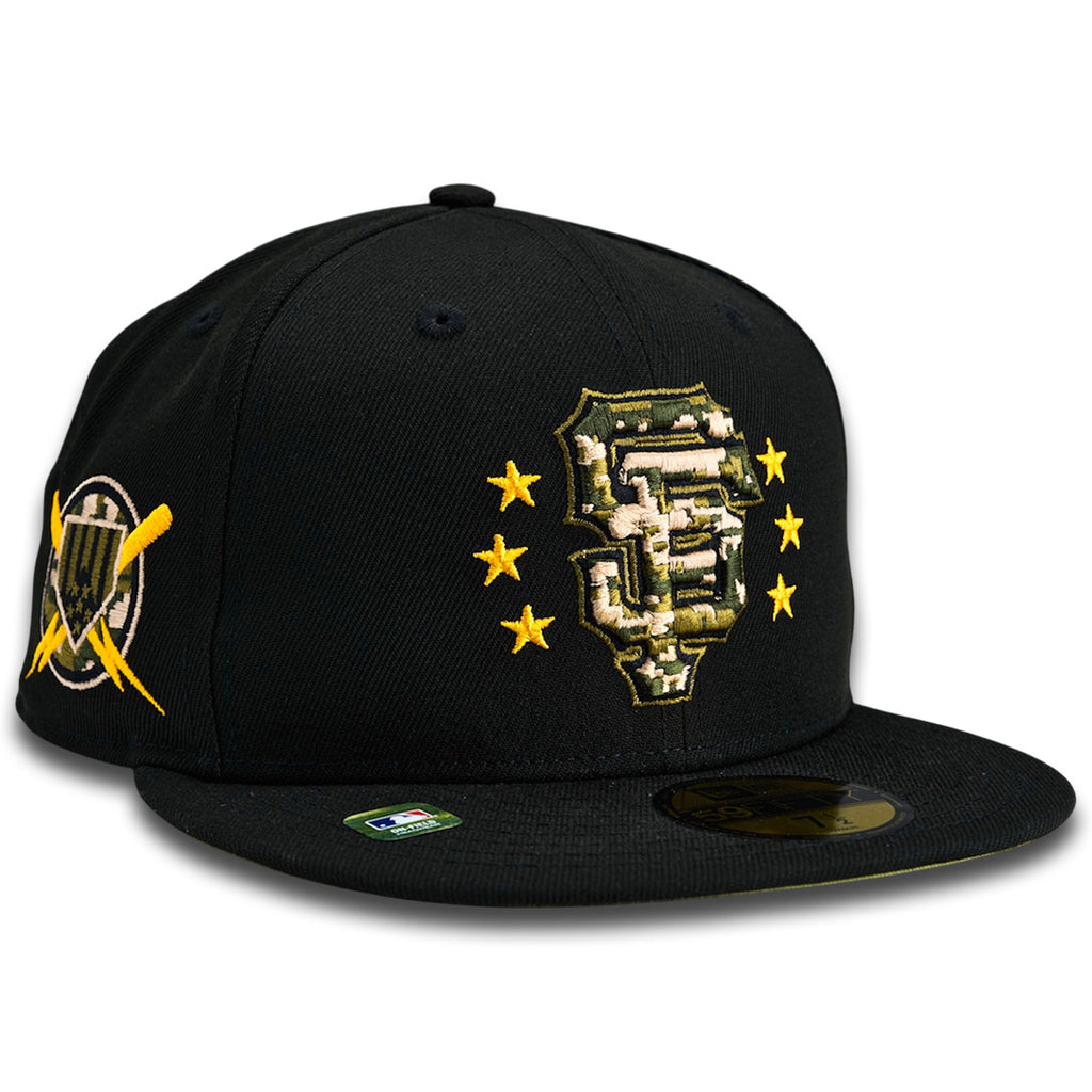 San Francisco Giants 2024 On-Field Armed Forces Day New Era 59Fifty Fitted Hat - Black
