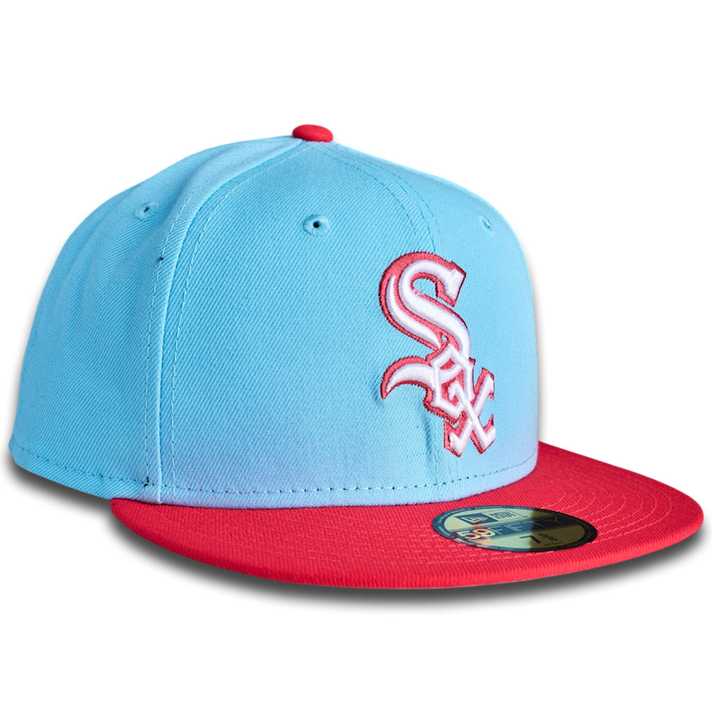 Chicago White Sox New Era 2T 59FIFTY Fitted Hat - Sky Blue/Lava Red