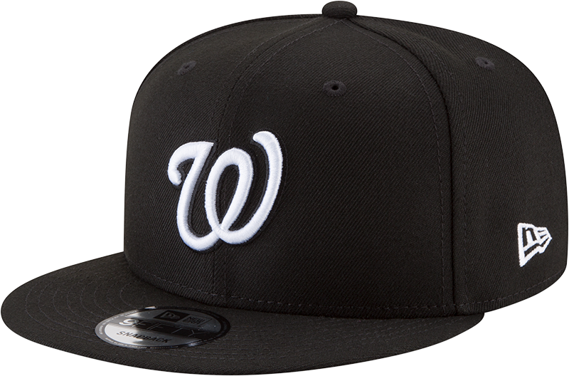 Washington Nationals Black and White New Era 9Fifty Snapback Cap