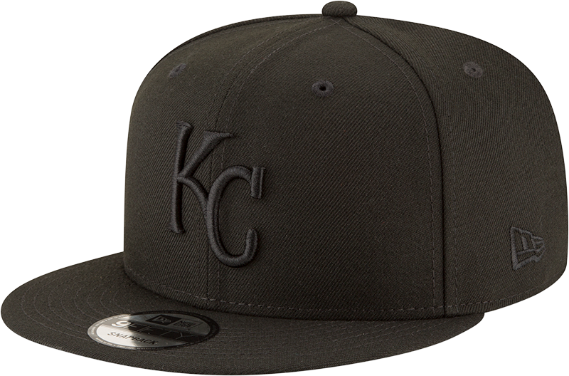 Kansas City Royals Black on Black New Era 9Fifty Snapback Cap