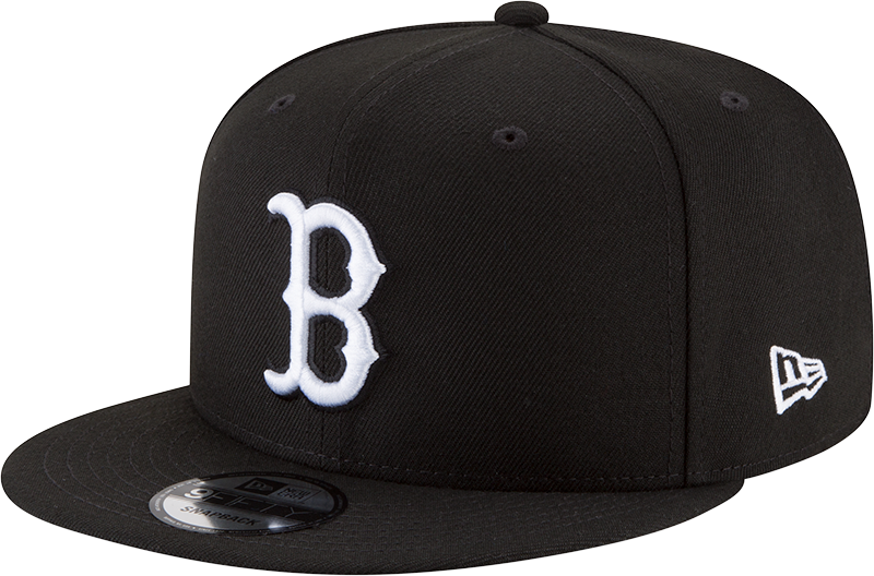 Boston Red Sox Black and White New Era 9Fifty Snapback Cap