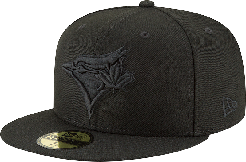 Toronto Blue Jays Black on Black New Era 59Fifty Fitted Hat
