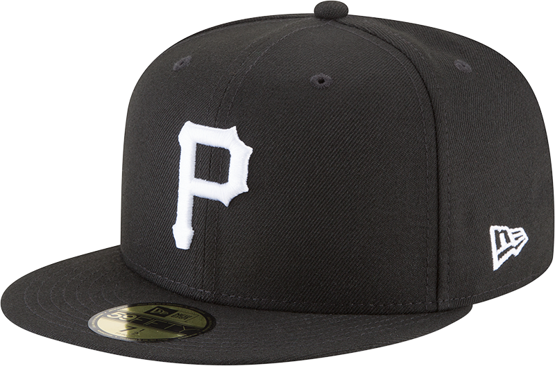 Pittsburgh Pirates Black And White 59Fifty Fitted Hat