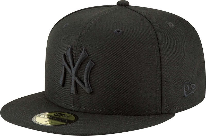 New York Yankees Black on Black New Era 59Fifty Fitted Hat